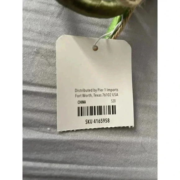 Pier 1 Napkin Holder Floral Easter Fall Harvest Spring Purple Green New With Tag - Picture 5 of 5